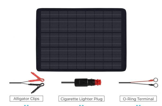 Renogy 10W Solar Battery Trickle Charger Maintainer